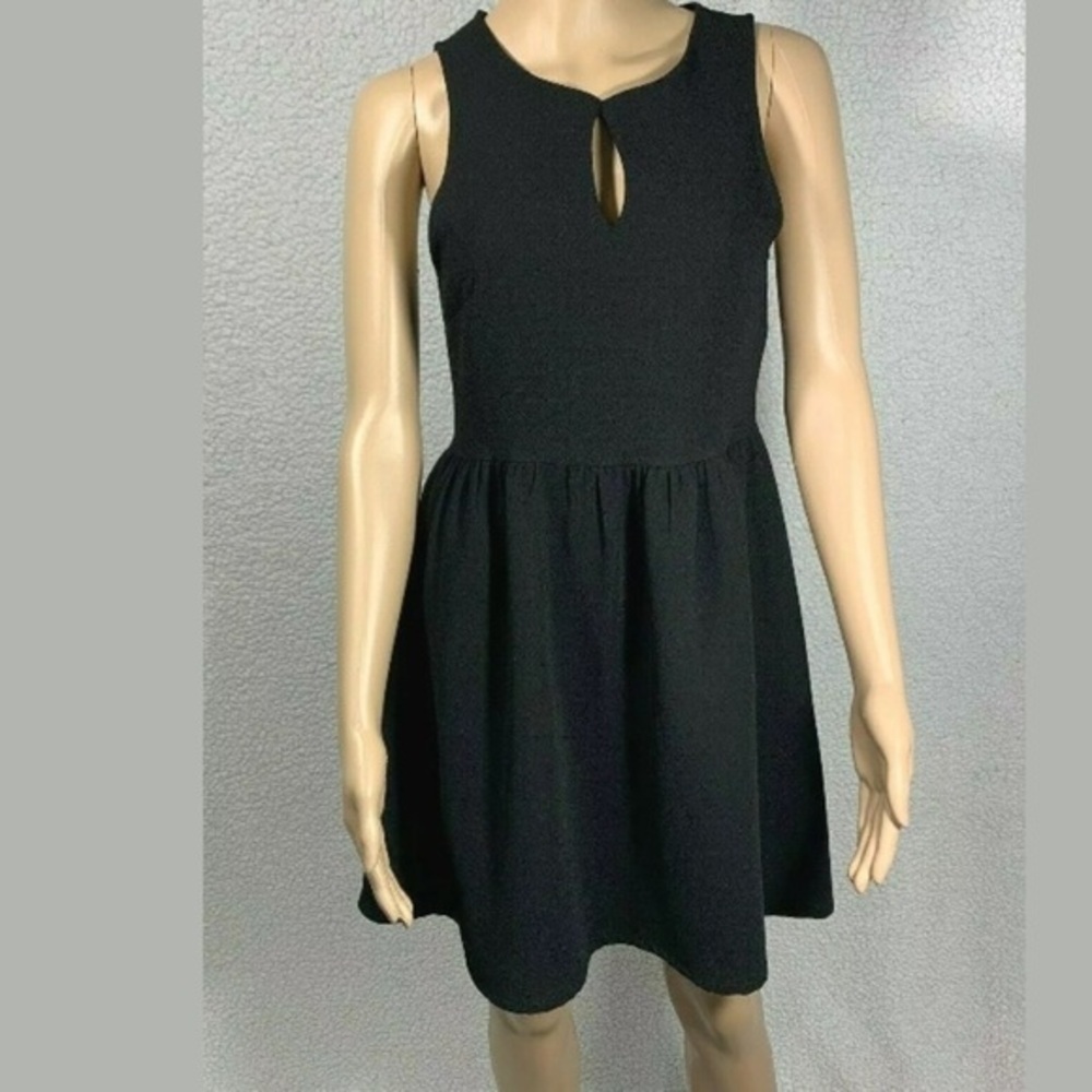 Everly Women's Black Sleeveless Fit & Flare Dress